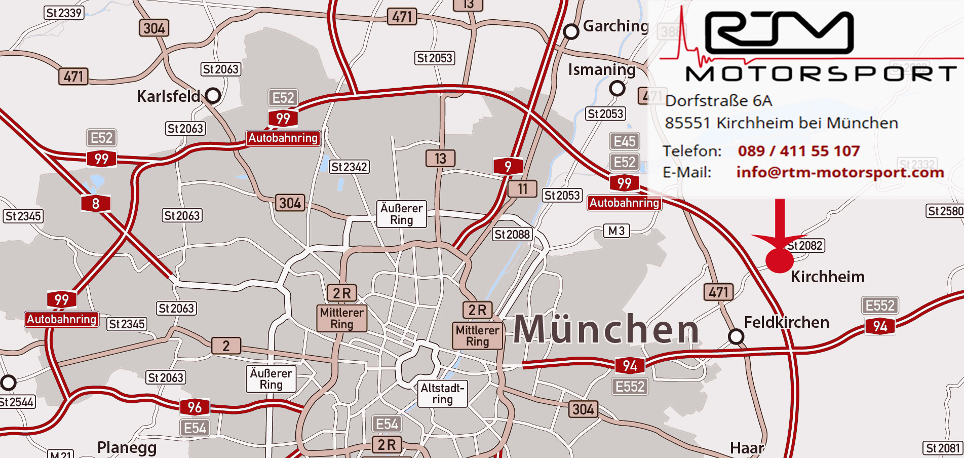 München Kirchheim Karte